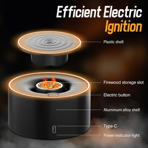 Kit de Ahumador Eléctrico para Whisky, Kit de Ahumador Recargable al Estilo Antiguo para Bebidas con Varilla Calentable, Cuerpo de Aleación de