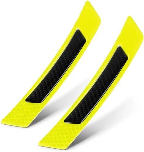 Miniatura 7 de TRUE LINE – Piezas de moldeo para parachoques de puerta, de fibra de carbono negro reflectante