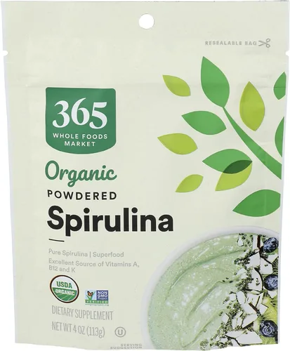 365 by Whole Foods Market, Superalimento orgánico de espirulina en polvo, 4 onzas