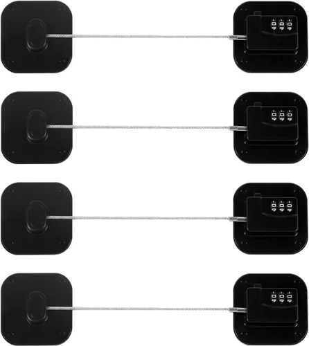 Cerradura de refrigerador, cerradura de nevera resistente, cerradura de combinación para armarios de refrigerador, cajones, bloqueo de seguridad,