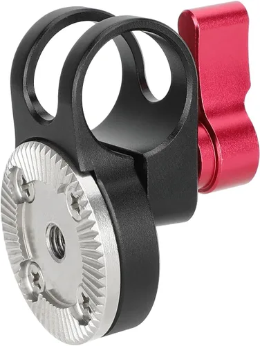 Miniatura 7 de CAMVATE Abrazadera de varilla de 0.748 in con roseta estilo ARRI (negro)