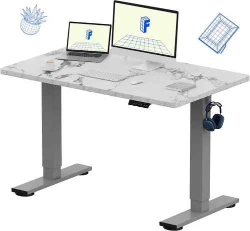 Miniatura 31 de FLEXISPOT Escritorio de Pie de Altura Ajustable Eléctrico, Marco de Escritorio de Pie de Acero Resistente con Controlador de Memoria
