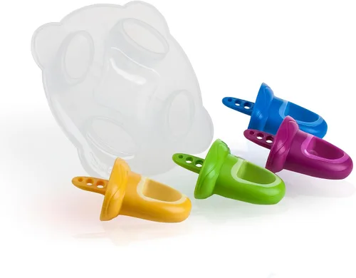 Miniatura 3 de Nuby Garden Fresh Fruitsicle - Moldes con bandejas para paletas de helado, multicolor