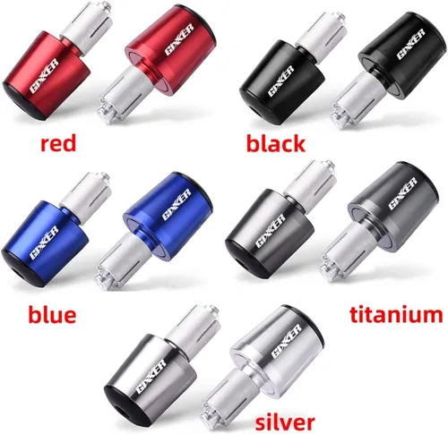 Miniatura 3 de Motorcycle Handle Bar End Weight Handlebar Grips Cap Anti Vibration Silder Plug for Suzuki Gixxer 150sf 250sf 155 Accessories (Color : Black)