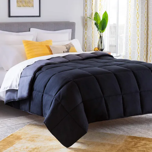 Miniatura 12 de Linenspa - Edredón reversible con relleno alternativo y relleno de edredón, para todo el año, costuras de caja, ropa de cama para niños