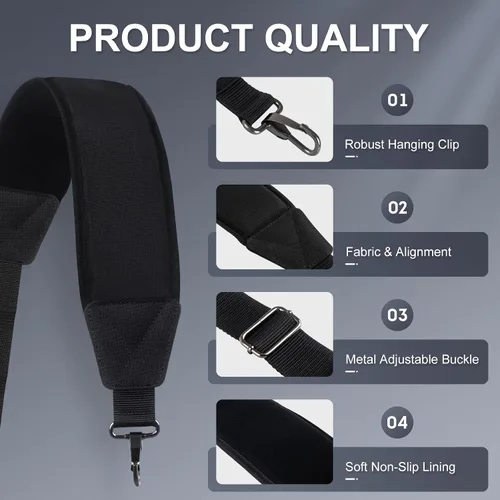 Miniatura 5 de Correa de hombro para bolsa de golf, correas ajustables acolchadas individuales, reemplazo universal