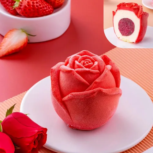Miniatura 4 de Paquete de 2 moldes de velas de rosas, juego de moldes de silicona de flores 3D grandes y pequeñas para hacer velas, resina epoxi fundida a mano, 2