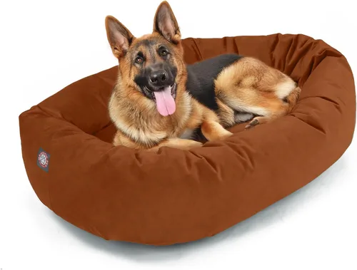 Miniatura 58 de Majestic Pet Cama para Perros Grandes Lavable de 40 Pulgadas, Mueble Ortopédico en Forma de Donut para Perros Grandes, Almohadilla y Alfombra de Gris