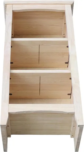Miniatura 7 de Librería coctelera de madera maciza - 36" H