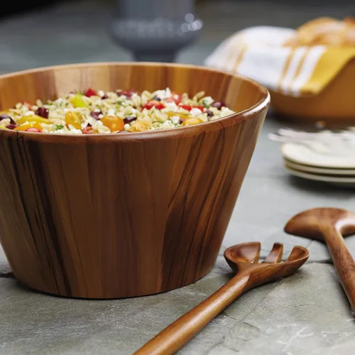 Miniatura 2 de Anolon Pantryware - Juego de 3 piezas para ensalada de madera de teca
