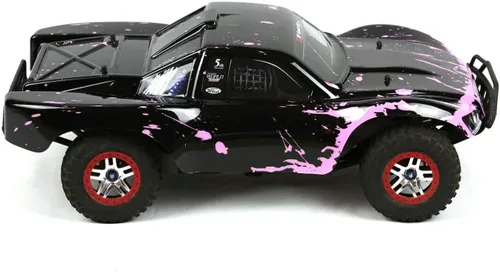 Miniatura 2 de SummitLink Reemplazo de cuerpo personalizado compatible con color rosa fangoso sobre negro para automóvil o camión RC escala 1/10