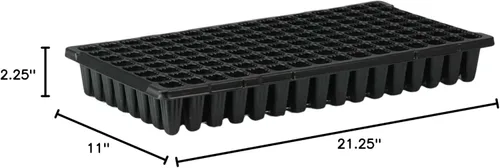 Miniatura 7 de Bootstrap Farmer Bandejas de inicio de semillas de 128 celdas extra fuertes, paquete de 5, bandeja de plántulas 1020 insertos