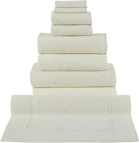 Miniatura 9 de Toallas turcas clásicas prémium juego de toallas suaves – Incluye toallas de baño de gran tamaño, toallas de baño, toallas de mano, toallas de baño