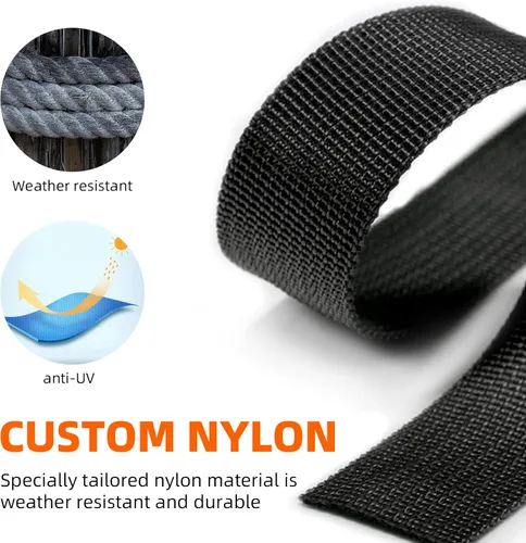 Miniatura 3 de Extensor a presión de cubierta de barco para lona de barco, extensiones de cubierta de barco, negro, tamaños de extensión de 1 pulgada – Bucles