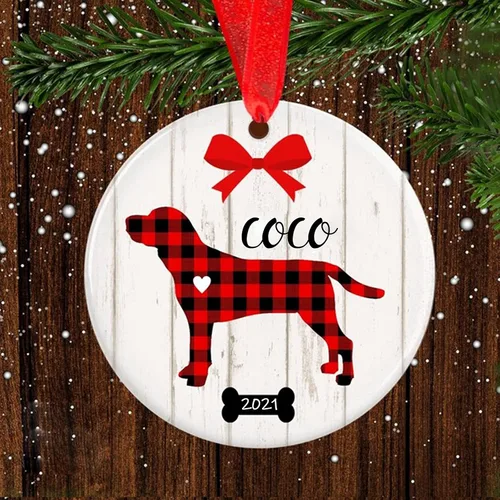Adorno de Navidad para mascotas, adorno de Beagle, regalos para amantes de mascotas, regalo conmemorativo para mascotas, recuerdo de Beagles