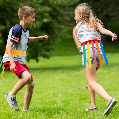 Miniatura 2 de Wettarn Juego de cinturón de juego de 8 piezas, equipo de captura para adultos y niños, ideal para reuniones familiares, parques, reuniones, fiestas