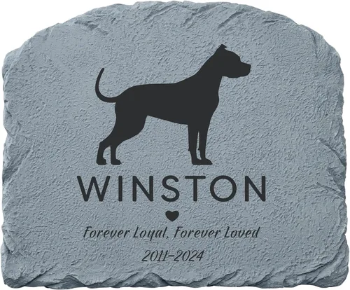 Miniatura 16 de Let's Make Memories Piedra conmemorativa personalizada para mascotas Forever Friend - Perro - Marcador de jardín de condolencias Perro - Angel