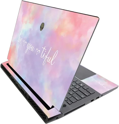 Miniatura 386 de MightySkins - Skin brillante con purpurina para Alienware M17 R3 (2020) y M17 R4 (2021) - Diversión de los años 90 Acabado duradero con purpurina