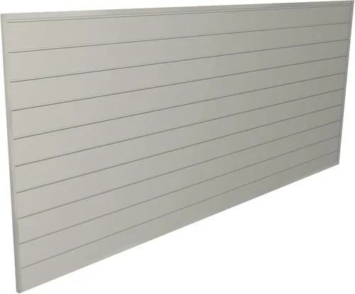 Proslat 88109 Organizador de Garaje de Pared Ranurada de PVC Resistente, Sección de 8 Pies por 4 Pies, Arenisca