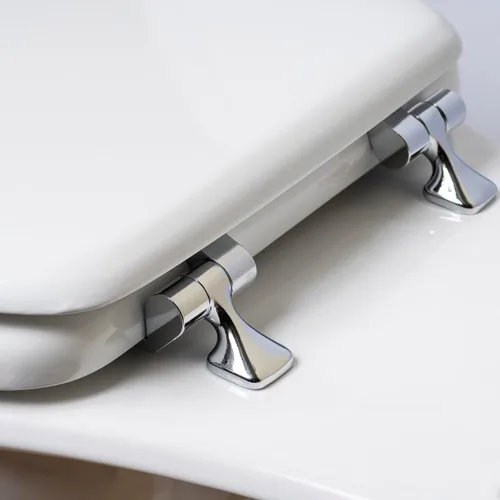 Miniatura 2 de Mayfair - Asiento para inodoro con bisagras de níquel cepillado, 844CP 000, 0 volts