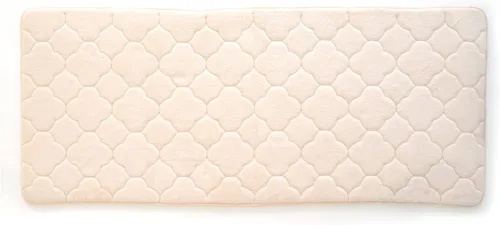 Miniatura 21 de Tapete de baño de espuma viscoelástica bordada con tecnología Water Shield, 17 x 24 pulgadas, angora