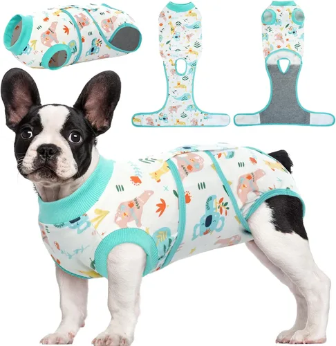 Miniatura 9 de Kuoser Traje de recuperación de cirugía para perros, traje de recuperación para perros machos hembras, mameluco para perro después de la cirugía
