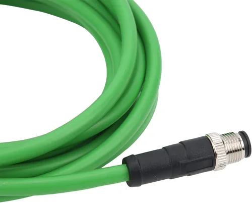 Miniatura 7 de Kadimendium al cable industrial RJ45 de Ethernet IP67Connecting línea 16.4 ft/16 4ft longitud D código 4pin cable macho