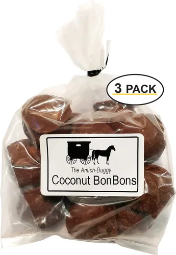 Miniatura 3 de Amish Home Made Candies - Tres bolsas de 8 onzas (bombones de coco)