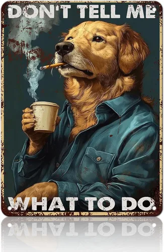 Miniatura 19 de KIYOYO Basset Hound Dog - Cartel de metal vintage de hound con texto en inglés "Before Coffee After Coffee" (Antes del café después del café)