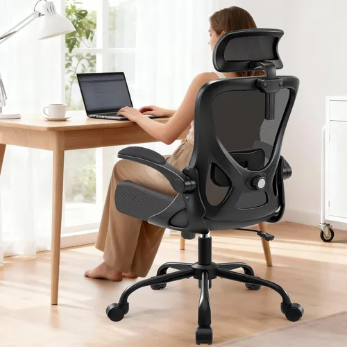 Miniatura 16 de AreShark Silla de oficina – Silla de escritorio ergonómica de malla transpirable con reposacabezas 2D y soporte lumbar ajustable – Silla ejecutiva