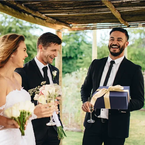 Miniatura 3 de Paquete de 4 cajas de regalo de 9.5 x 7 x 4 pulgadas con tapas de cierre magnético, caja magnética azul para bodas, propuestas de dama de honor