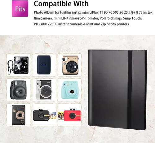 Miniatura 4 de Álbum de Fotos con 432 Bolsillos para Cámara Fujifilm Instax Mini, Cámara Mini Polaroid, para Cámaras Fujifilm Instax 12 11 9 40 99 90 8 7 Evo 432