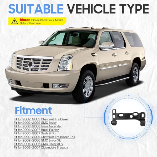 Miniatura 2 de Kits de suspensión de brazos de control inferiores delanteros para Chevy Trailblazer 2002-2009, Chevy Trailblazer EXT 2002-2006, GMC Envoy 2002-2009