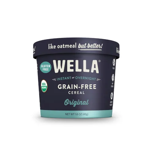 Miniatura 14 de Cereal de Avena Alternativa Wella, Cereal Caliente para el Desayuno Libre de Gluten, Sin Granos Paleo Orgánico Vegano Alto en Proteínas