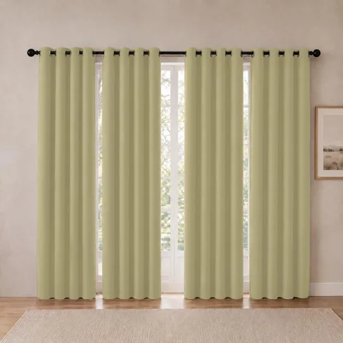 Miniatura 113 de Cortinas de oscurecimiento de habitación de 45 pulgadas de largo para dormitorio y sala de estar, cortinas térmicas aislantes con ojales