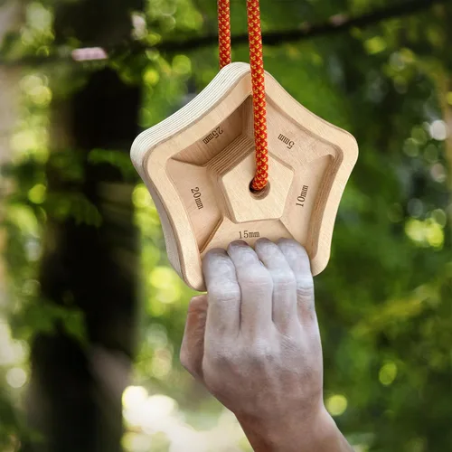 Miniatura 7 de POWER GUIDANCE Tablero de escalada para el dedo para fortalecer el agarre de escalada hecho de madera para interiores y exteriores