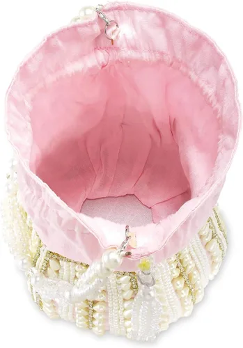 Miniatura 7 de Aheli Potli Bags Gift for Women Evening Bag Clutch Ethnic Bride Purse with Drawstring