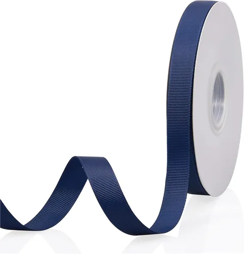 Miniatura 65 de Cinta de grogrén de doble cara de color liso azul bebé de 1-1/2 pulgadas x 50 yardas para envolver regalos, bodas, fiestas, manualidades, lazos