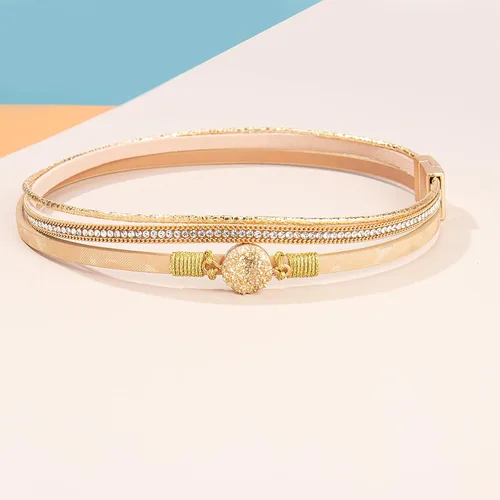 Miniatura 6 de Pulseras bohemias de cuero con cierre magnético para mujer, Cuero sintético
