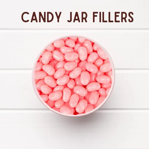 Miniatura 4 de Needzo Jelly Bean Pink Bubble Gum - Gomitas con sabor a chicle, caramelos masticables de tamaño bocado para compartir, recuerdos de fiesta de dulces
