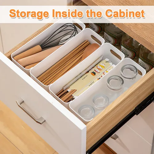 Miniatura 6 de 2 piezas Organizador para puerta de gabinete de cocina, almacenamiento adhesivo en la puerta interior del gabinete, estante de almacenamiento debajo