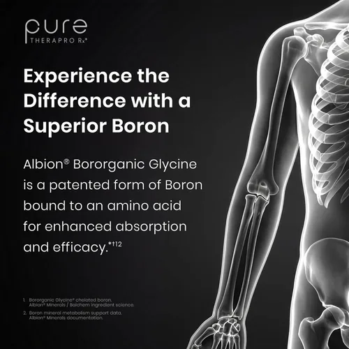 Miniatura 6 de Pure TheraPro Rx Bio Boron - Boro de glicina bororgánica para hombres y mujeres – Fórmula premium para la salud ósea, flexibilidad