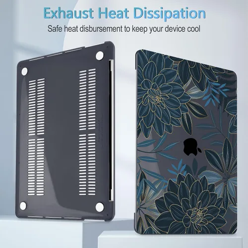 Miniatura 5 de Mektron para MacBook Air 13 Funda A1466/A1369 (versión 2010-2017), cubierta rígida de plástico con fijación a presión para MacBook Air 13.3 pulgadas