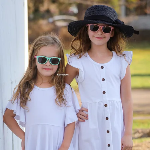 Miniatura 48 de Lentes de sol polarizados de goma elastómero termoplástico (TPEE) flexible, para niñas y niños de 3 a 9 años