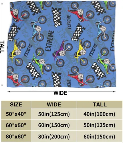 Miniatura 4 de Manta fresca para motocicleta, manta de cama suave y cálida para niños, adolescentes, regalos para sofá, dormitorio, sofá, oficina, automóvil, manta