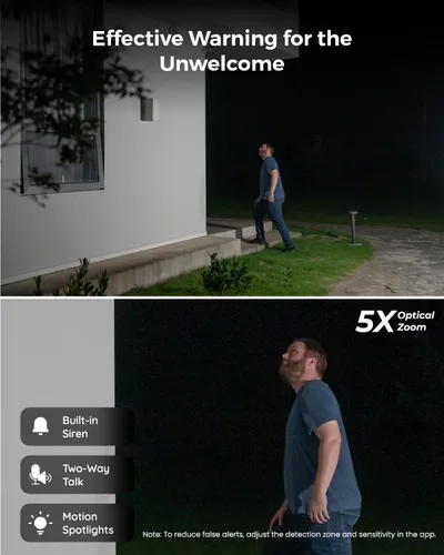 Miniatura 10 de REOLINK RLC-811A - Cámara de seguridad con cable IP PoE 4K - FoV de 123°, zoom óptico 5X para uso en exteriores, visión nocturna a color, detección
