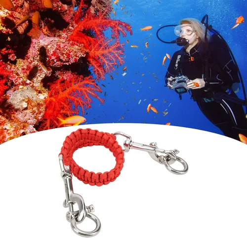 Miniatura 6 de VGEBY Cordón para cámara de buceo, 360 grados, retráctil, flexible, con rotación subacuática, para buceadores, buceadores, entusiastas
