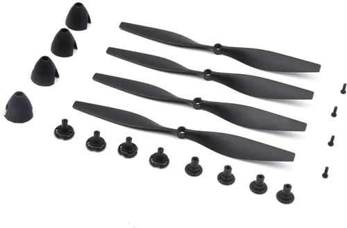 Miniatura 5 de YoungRC Hélices de repuesto RC con ahorradores de hélice y adaptadores Hélices de avión RC para TR-C385 4 canales TR-C285G RC Airplane (4PCS)
