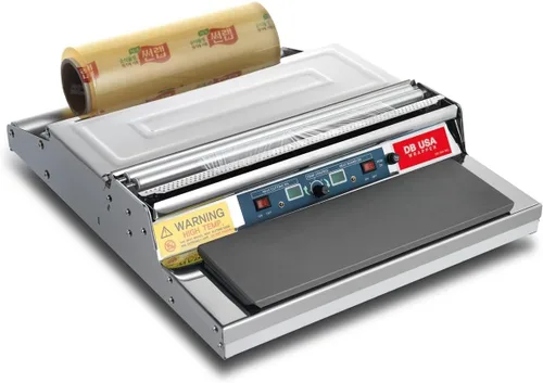 VisionTechShop CW-500E, 20 Pulgadas / 500 mm Envolvedora de Película Manual para Envoltorio de Alimentos, FABRICADO EN COREA