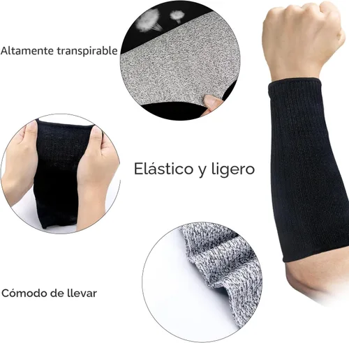 Miniatura 4 de REDANHA Mangas de Protección para Brazo Nivel 5 Protección Manga Resistente a Cortes y Quemadura Anti Abrasión Cubierta Protectora de Antebrazo